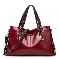 Женская кожаная сумка 8876-1 RED