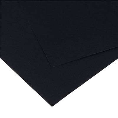 Картон цветной Sadipal Sirio двусторонний: текстурный/гладкий, 700 х 500 мм, Sadipal Fabriano Elle Erre, 220 г/м, чёрный