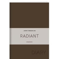 Ежедневник недатированный А6 304 стр. ЛАЙТ "Radiant. Коричневый" иск.кожа Soft Touch ЕКР62215201 Эксмо {Россия}