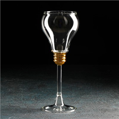 Бокал для вина Magistro «Лампочка», 300 мл, 9х22,5 см