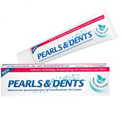 PEARLS & DENTS, ПЕРЛС & ДЕНТС Зубная паста с 100% натуральным жемчугом (патент), 100 мл