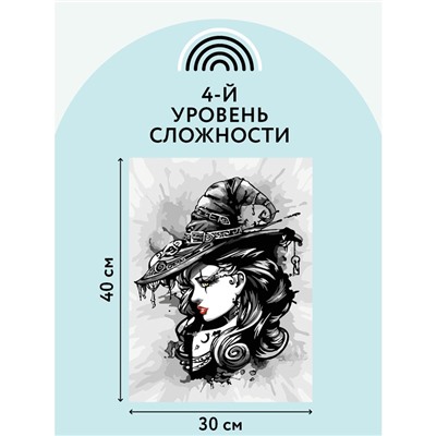 Картина по номерам на холсте "Готический стиль" 30*40см (КХ_44114) ТРИ СОВЫ, с акриловыми красками