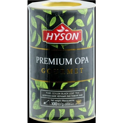 HYSON. Gourmet. Premium OPA 100 гр. картонная туба