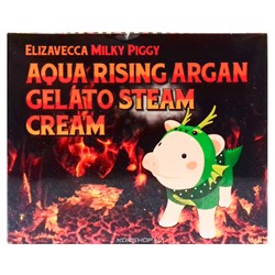 Паровой крем для лица Milky Piggy Aqua Rising Gelato Steam Cream Elizavecca, Корея, 100 г Акция