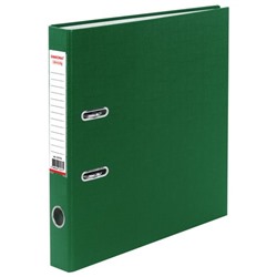 Папка-регистратор ОФИСМАГ покрытие из ПВХ, 50мм, зеленая (225755)