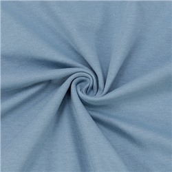 Ткань на отрез кулирка 7835 цвет винтажный голубой