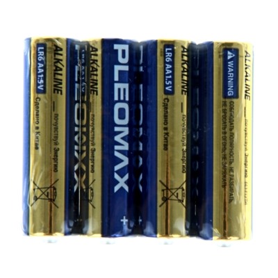 Батарейка LR6 "Samsung Pleomax", алкалиновая, по 4шт. в спайке