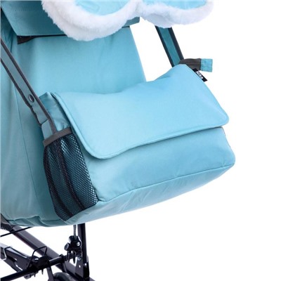 Санки-коляска «Ника Детям НД7-5 с шишкой», цвет мятный