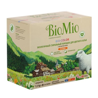 Стиральный порошок BioMio BIO-COLOR, универсальный, 1.5 кг