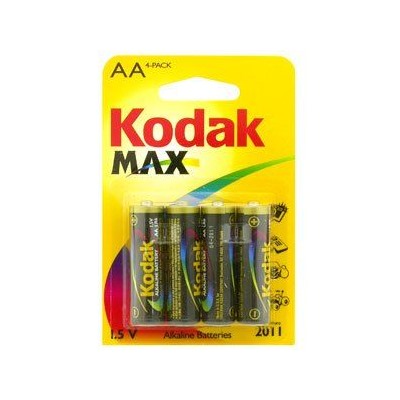 Батарейка LR6 "Kodak MAX", алкалиновая, на блистере BL4