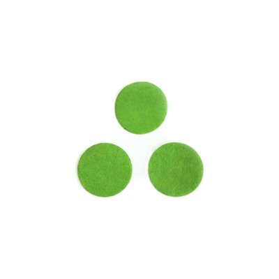 Фетровые кружочки (цвет светло зеленый) 25мм