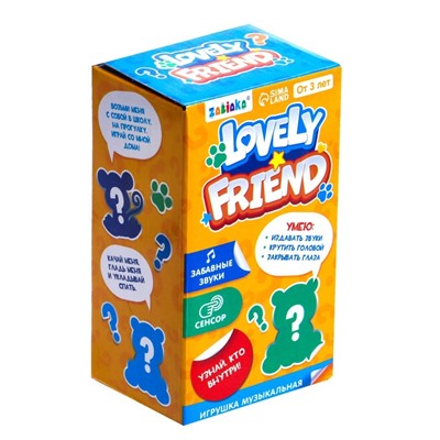 Игрушка музыкальная Lovely friend «Ленивец», МИКС