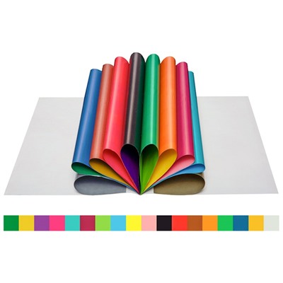 Цветная бумага ArtSpace А4 10л. 18цв., двухсторонняя, мелованная "Рыбка" (НбВ10-18мдв_28804)