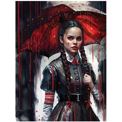 Картина по номерам на холсте "Красный дождь" 40*50см (Х-8830) с акриловыми красками