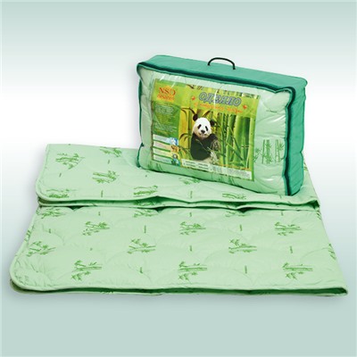 Одеяло "Бамбук" тик 300г/м2 чемодан с наполнителем "бамбуковое волокно"