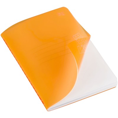 Книжка записная А6  60л. "Neotone. Оранжевая" (NA6t50d_61083, "BG") пластиковая обложка, тиснение, блок в точку 80г/м