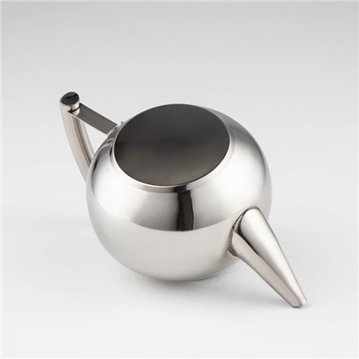 Чайник «Кеннет», 1 л , с металлическим ситом, фиксированная ручка, цвет хромированный
