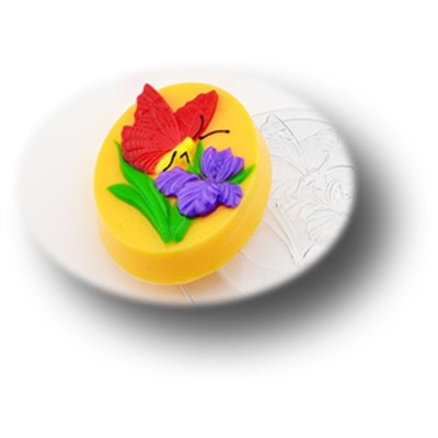 Пластиковая форма "Бабочка на цветке"