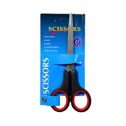 Ножницы  Scissors 150мм (H-150/RKJ-781) с рез. вставками, черно-красные