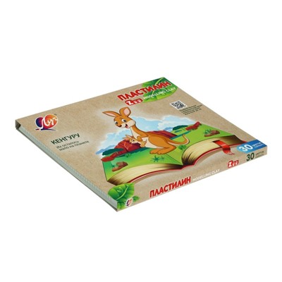 Пластилин 30 цветов Луч ZOO, 450 г