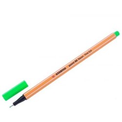 Ручка капиллярная 88/033 НЕОН 0.4мм зеленая STABILO {Германия}