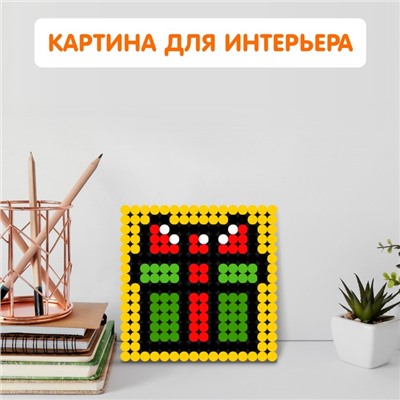 Конструктор картина «Новый год - Снеговик», размер 12,5 × 12,5 см