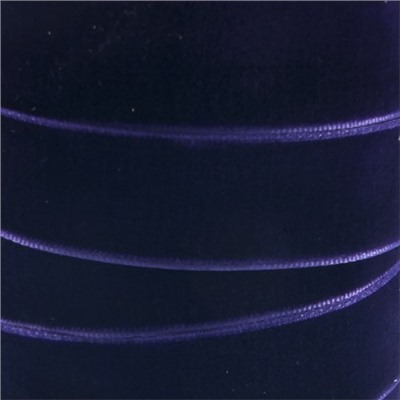 Лента бархатная 20 мм TBY LB2059 цвет т-фиолетовый 1 метр