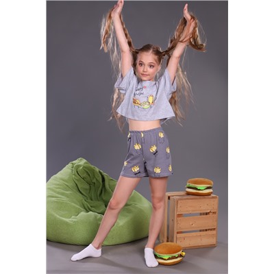 Пижама для девочки Картошка фри арт. ПД-019-046