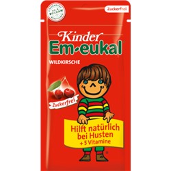 Kinder Em-eukal Дикая вишня	 конфеты без сахара, 75 г