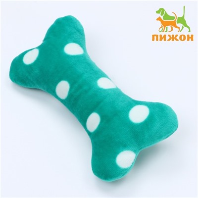 Игрушка мягкая для собак "Косточка", 17 х 8 см, микс цветов