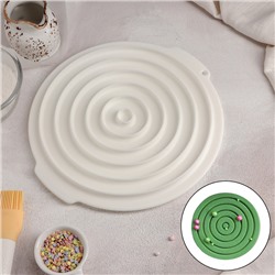 Форма для муссовых десертов и выпечки Доляна «Слои», 27×25,5 см, цвет белый