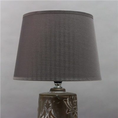 Лампа настольная "Латте" 1х40Вт E14 серый 20х20х34 см.
