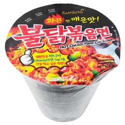 Острая лапша рамен со вкусом курицы Samyang (стакан), Корея, 70 г