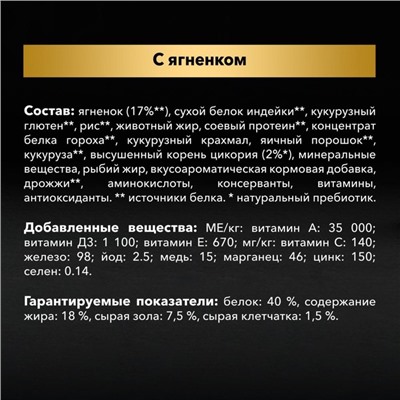 Сухой корм PRO PLAN для кошек с проблемами пищеварения, ягненок, 10 кг