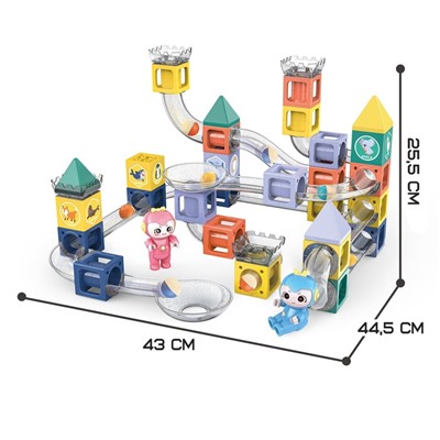 Конструктор магнитный «Марблс», 70 деталей