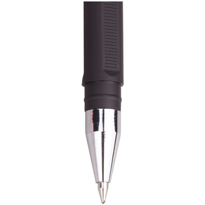 Ручка гелевая Berlingo "Velvet" (CGp_50125) черная, 0.5мм, прорезиненый корпус