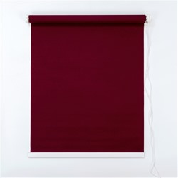 Штора рулонная 60×180 см (с учётом креплений 3,5 см), цвет бордовый