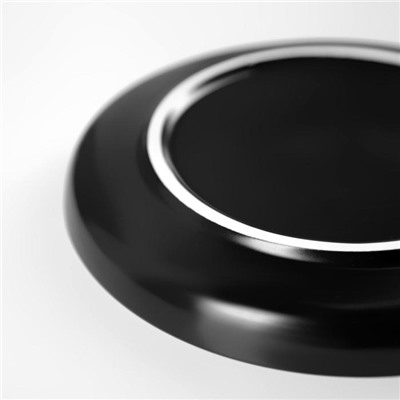 Тарелка десертная «Глазурь», d=20 см, цвет чёрный