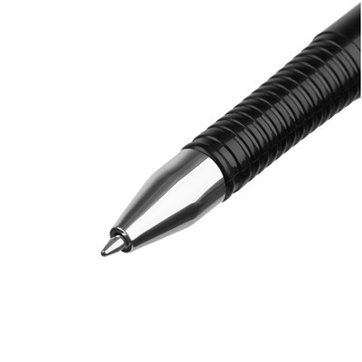 Ручка шар. OfficeSpace (TBbu_68732) синяя, 0.7мм, черный корпус, черная подставка