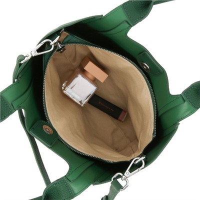 Женская кожаная сумка M735 GREEN