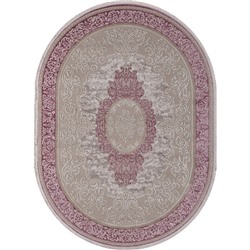 Ковёр овальный Morocco d764, размер 200x290 см, цвет pink