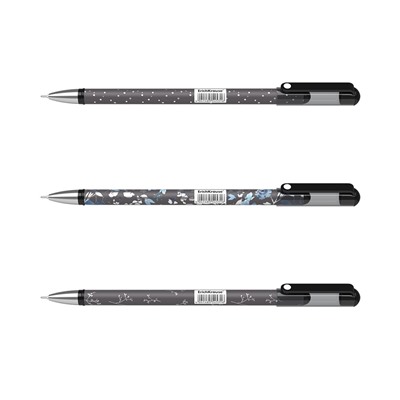 Ручка гелевая ErichKrause "Frozen Beauty Stick" (54531) черная, 0.38мм, игольчатый стержень, корпус с принтом в ассорт.