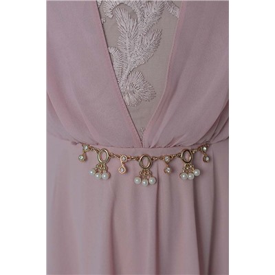 Платье нарядное для девочки арт. ИР-1701, цвет розовая пудра
