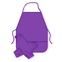 Накидка фартук с нарукавниками для труда (НФ-1) фиолетовый