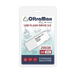 Флеш-накопитель 256Гб USB 2.0 "OltraMax 240" (OM-256GB-240-White) белый