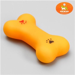 Игрушка пищащая малая "Косточка с лапками" для собак, 8,5 см