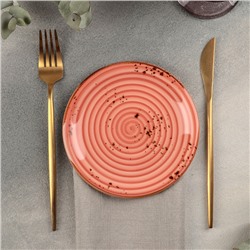 Тарелка пирожковая «Латерит», d=15 см, цвет оранжевый