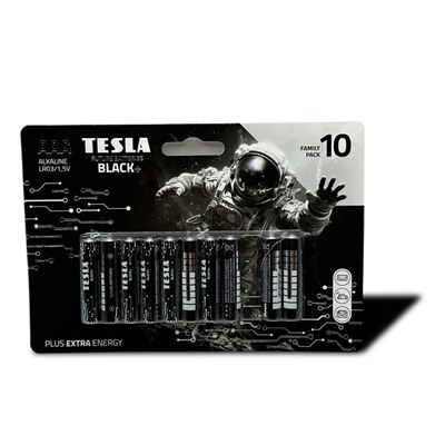 Батарейка LR3 "Tesla Batteries Black", алкалиновая, на блистере BL10