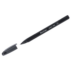 Ручка гелевая Berlingo "Apex Pro" (CGp_50218) черная, 0.5мм., трехгранная, одноразовая