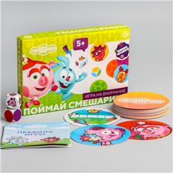 Настольная семейная игра СМЕШАРИКИ "Ох уж эти смешарики" 5+